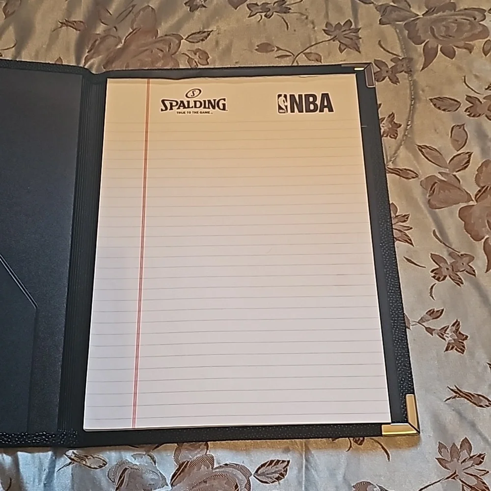 Spalding Official Game Ball NBA Portfolio Folder  David Stern Dallas Mavericks